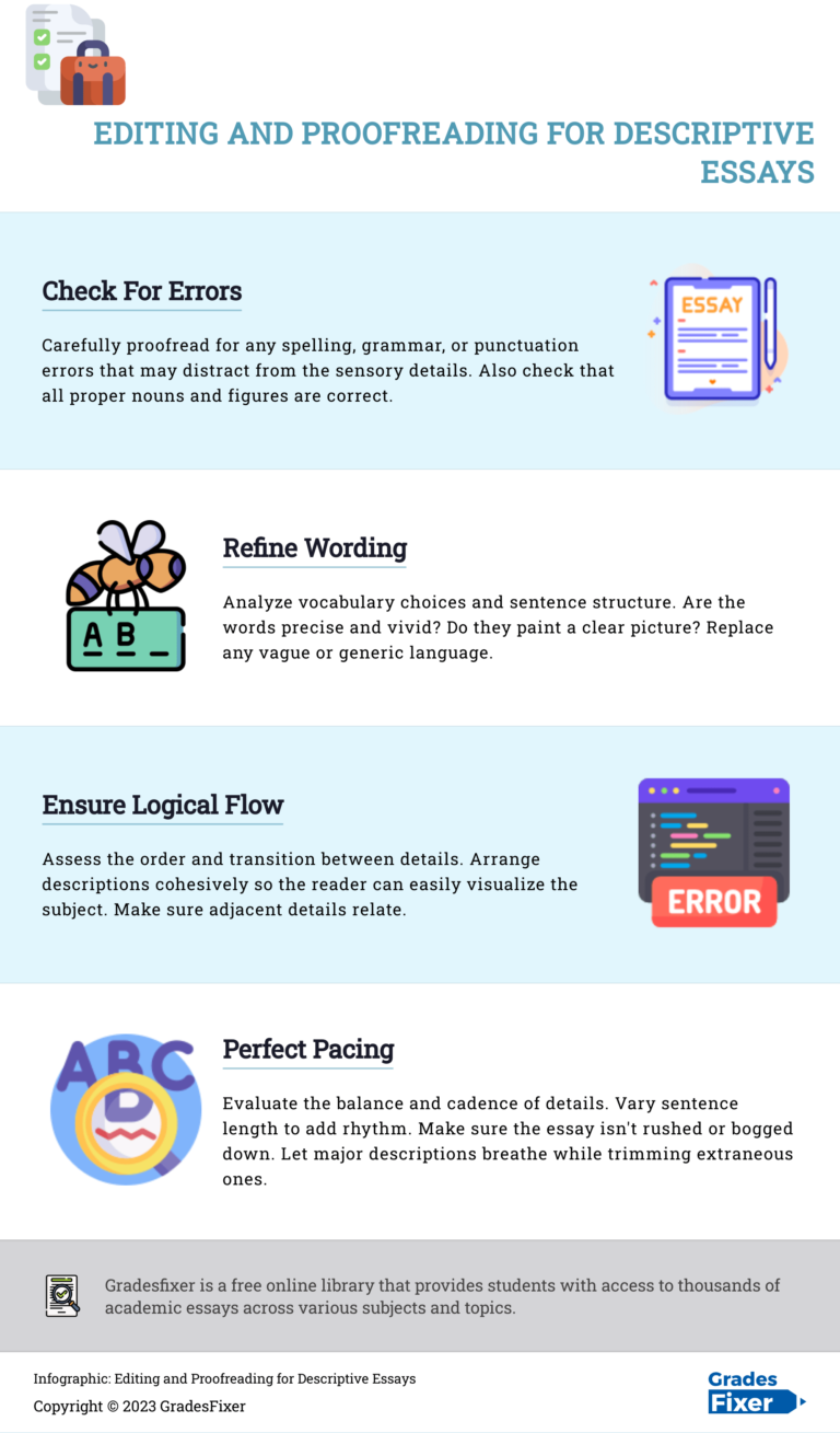 Free Descriptive Essay Examples. Best Topics, Titles