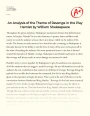 An Analysis of The Theme of Revenge in The Play Hamlet by William Shakespeare Essay