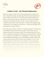 Golden Corral – My Favorite Restaurant Essay