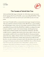 The Causes of World War Two Essay