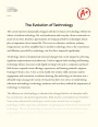 The Evolution of Technology Essay