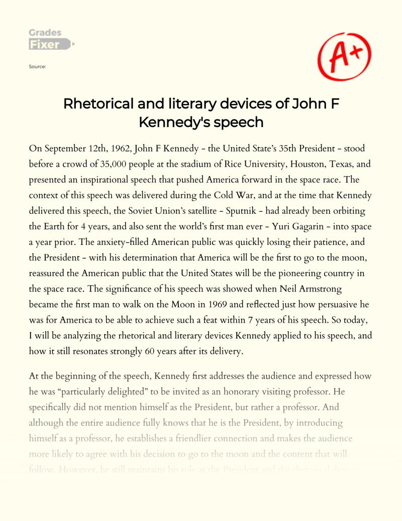 John F. Kennedy Essay