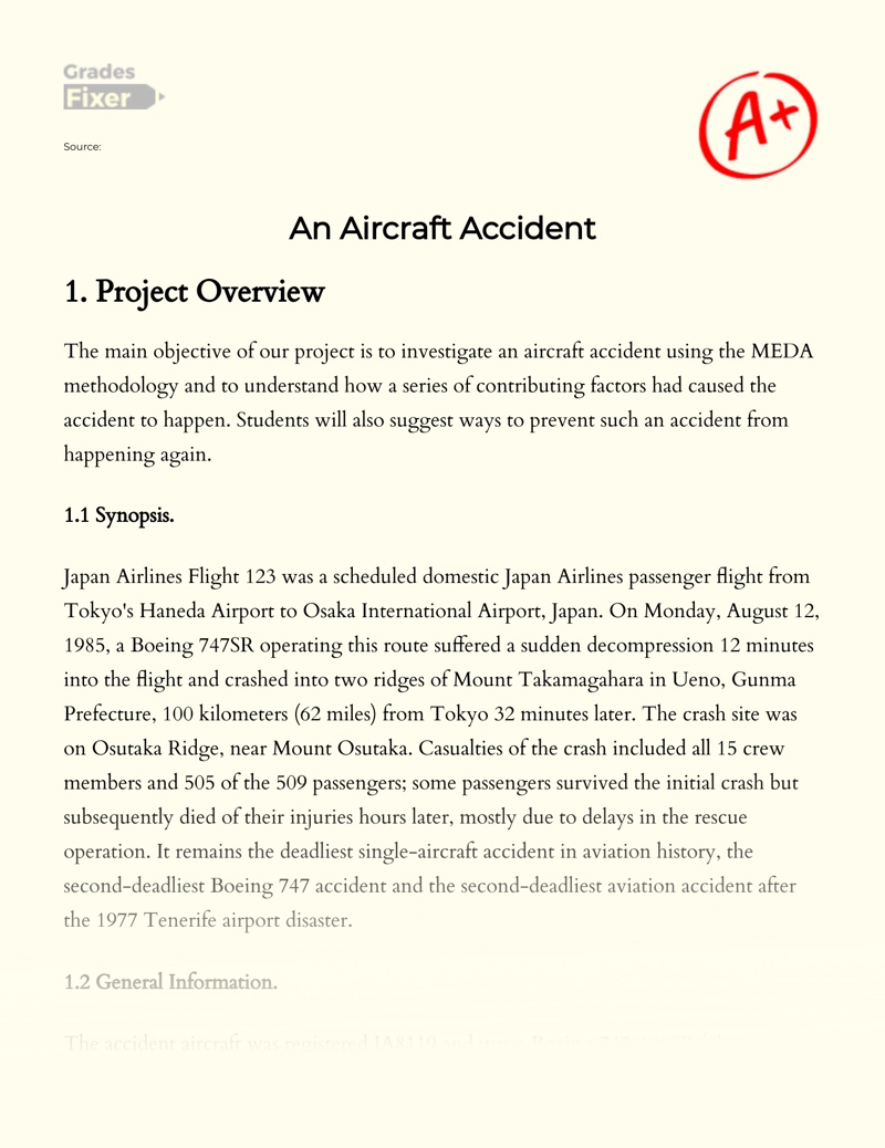 An Aircraft Accident essay
