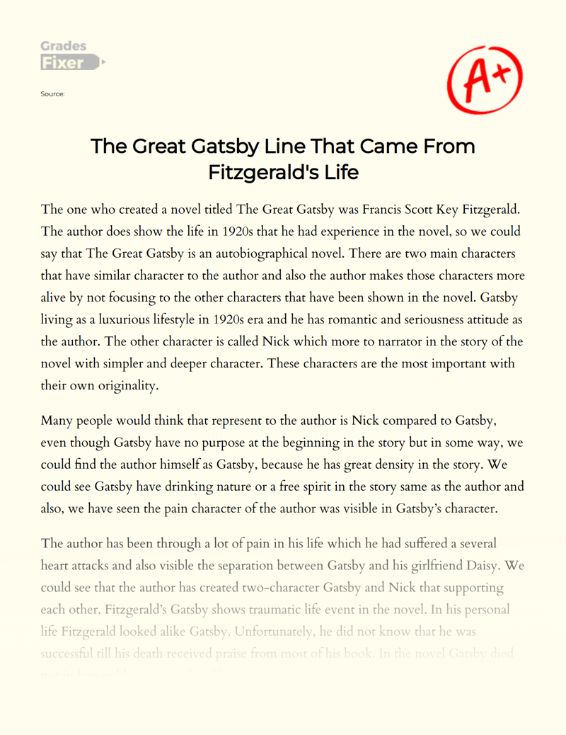 How The Great Gatsby Reflects The Social Conditions of 1920’s America Essay