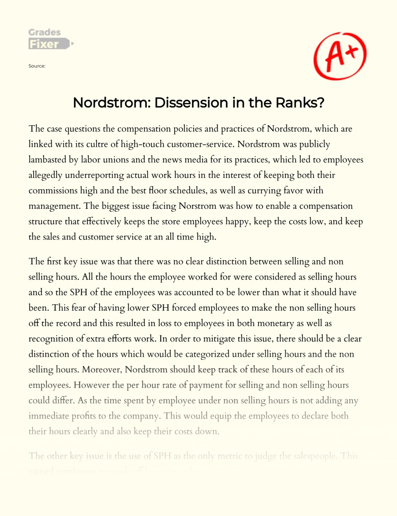 nordstrom case study