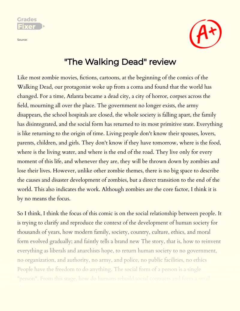 "The Walking Dead" Review Essay