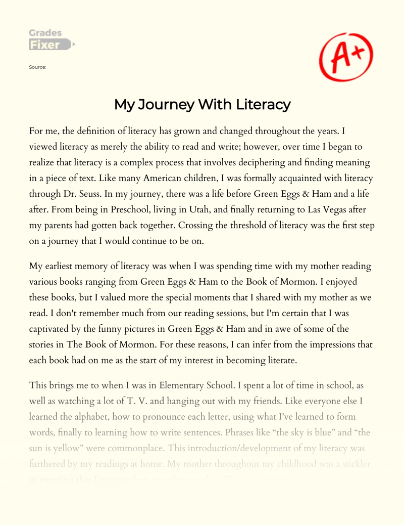 the power of literacy essay