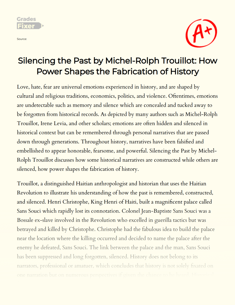 Silencing the Past by Michel-Rolph Trouillot: How Power Shapes the ...