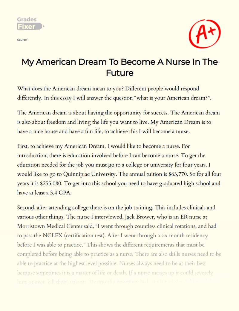 what is your american dream