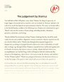 The Judgement by Thamus Essay