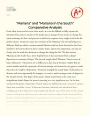"Mariana" and "Mariana in The South" Comparative Analysis Essay