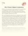 Why I Choose a Degree in Engineering Essay