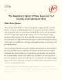 The Negative Impact of Fake News on Our Society and Individual Mind Essay