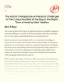 The Author's Perspective on Personal Challenges in The Curious Incident of The Dog in The Night-time, a Novel by Mark Haddon Essay