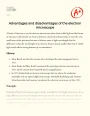 Advantages and Disadvantages of The Electron Microscope  Essay
