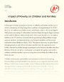 Impact of Poverty on Children and Families Essay