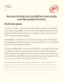 Personal Writing: My Grandfather’s Personality and Memorable Moments Essay
