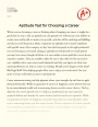 Aptitude Test for Choosing a Career Essay