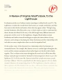 A Review of Virginia Woolf’s Book, to The Lighthouse Essay
