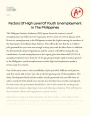 Factors of High Level of Youth Unemployment in The Philippines Essay