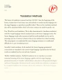 Translation Methods Essay