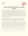 Career Planning for High School Or College Student Essay