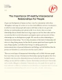 The Importance of Healthy Interpersonal Relationships for People Essay