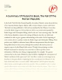 A Summary of Plutarch's Book, The Fall of The Roman Republic Essay