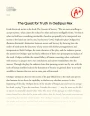The Quest for Truth in Oedipus Rex Essay