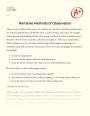 Narrative Methods of Observation Essay
