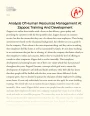 Analysis of Human Resources Management at Zappos: Training and Development  Essay