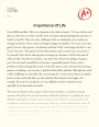 Finding The Purpose: Why Life is Important Essay