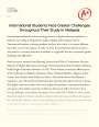 International Students Face Greater Challenges Throughout Their Study in Malaysia Essay