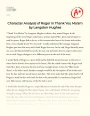 Character Analysis of Roger in "Thank You Ma'am" by Langston Hughes Essay