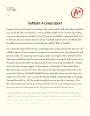 Softball: a Great Sport Essay