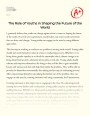 The Role of Youths in Shaping The Future of The World Essay