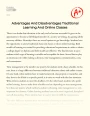 Comparative Analysis of Traditional Learning and Online Classes Essay