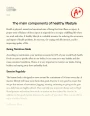 The Main Components of Healthy Lifestyle  Essay