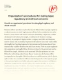 Organisation’s Procedures for Raising Legal, Regulatory and Ethical Concerns  Essay