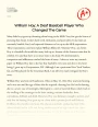 William Hoy: a Deaf Baseball Player Who Changed The Game Essay