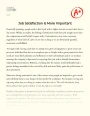 Job Satisfaction is More Important Essay