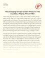 The Changing Temper of John Proctor in The Crucible, a Play by Arthur Miller Essay