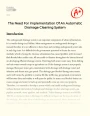 The Need for Implementation of an Automatic Drainage Cleaning System Essay