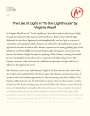 The Use of Light in "To The Lighthouse" by Virginia Woolf Essay