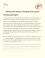 Revising The History: The Byzantine Empire Essay