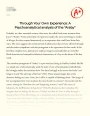 Through Your Own Experience: a Psychoanalytical Analysis of The "Araby" Essay