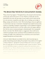 The Brave New World as a Consumerism Society Essay