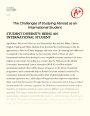 The Challenges of Studying Abroad as an International Student Essay