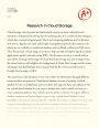 Research in Cloud Storage Essay
