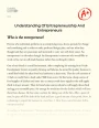 Understanding of Entrepreneurship and Entrepreneurs Essay